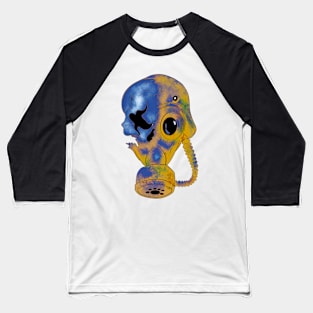 Tattoo Style - Rusty Skull - Color Baseball T-Shirt